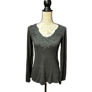 Sweetees Long Sleeve Black T-shirt Size Small